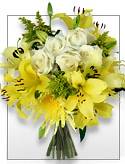 Sunny Side Up - Roses and Lilies Flower Bouquet